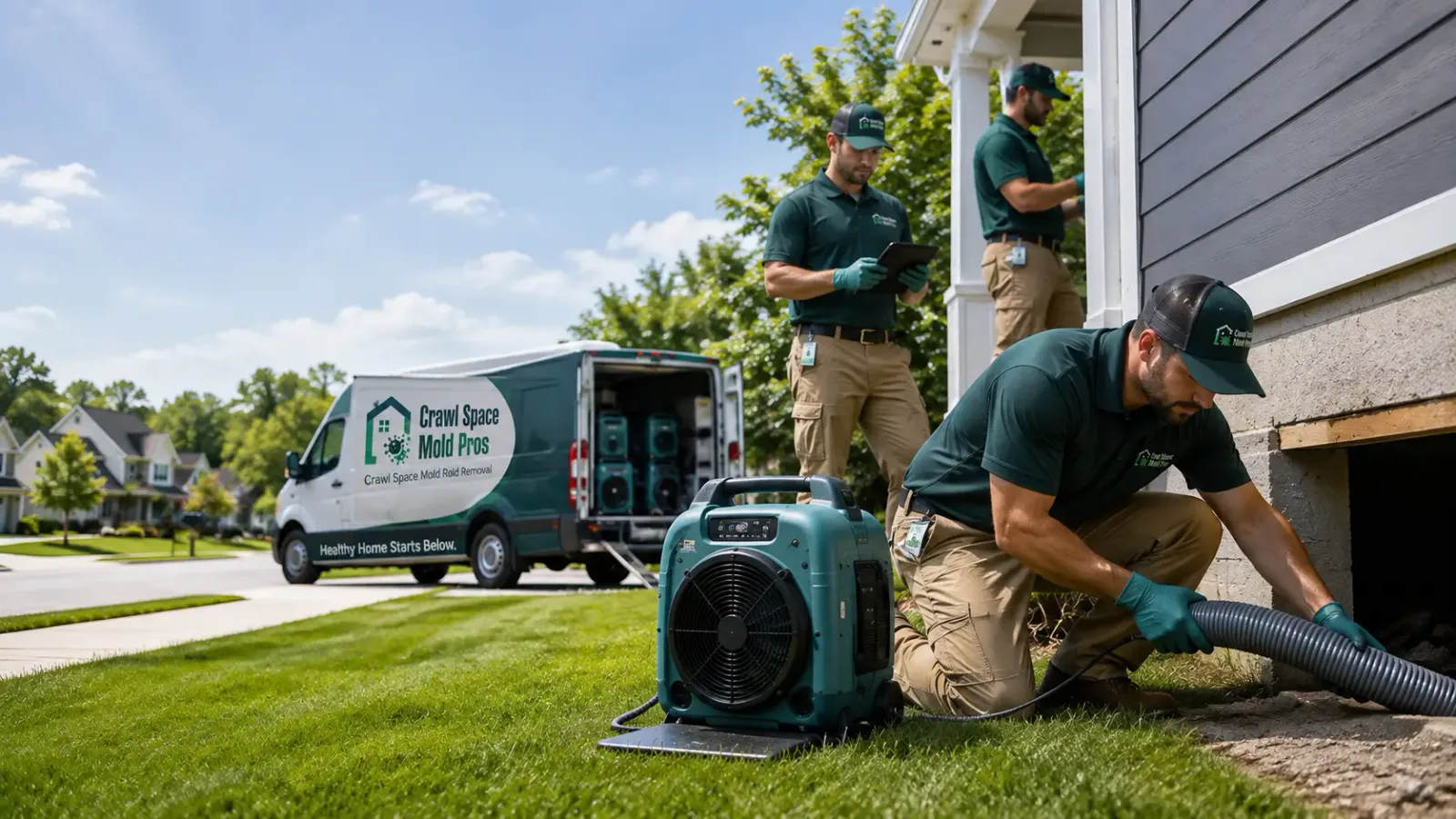 Crawl Space Mold Removal in Walker, IA